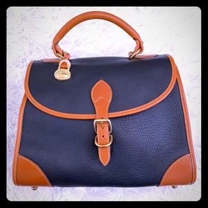 Vintage Dooney and Bourke Black Leather Bag